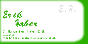 erik haber business card